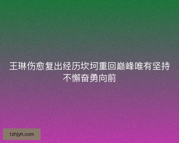 王琳伤愈复出经历坎坷重回巅峰唯有坚持不懈奋勇向前